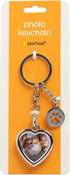 Pearhead Photo Keychain Pet Locket, Dog or Cat Photo Frame Keychain with Paw Print Charm