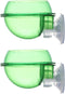 Suction Cup Reptile Feeder, Escape Proof Worm Dish, Gecko Feeder Bowl, Reptile Accessories for Lizard, 2 Pack