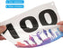 (Pack 100) Durable Waterproof Running Bib Numbers for Marathon Events - Multicolor