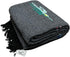 Thunderbird Heavyweight Yoga Blanket or Throw - Charcoal (Dark Grey/Black), Made for Yoga!