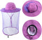 Mosquito Netting Bee Keeper Hat, Garden Bug Face Cover Head Net Veil for Fishing, Dog Grooming Cap