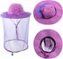 Mosquito Netting Bee Keeper Hat, Garden Bug Face Cover Head Net Veil for Fishing, Dog Grooming Cap