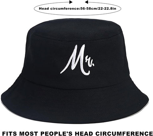 XYIYI Fashion Embroidery Bucket Hat, Cotton Beach Fisherman Hats for Women and Girls