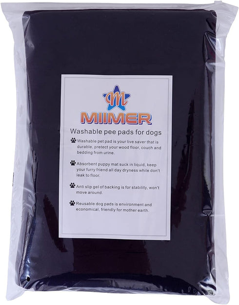 Extra Large Washable Pee Pads for Dogs, Reusable Dog Floor Mats 60" x 60", Non Slip Puppy Training Pad