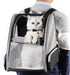 Backpack Texsens Innovative Traveler Bubble Pet Carriers for Cats and Dogs (Black)