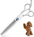 Moontay Professional Dog Grooming Straight, Curved, Thinning/Blending/Chunking Scissors Kit, JP-440C Stainless Steel