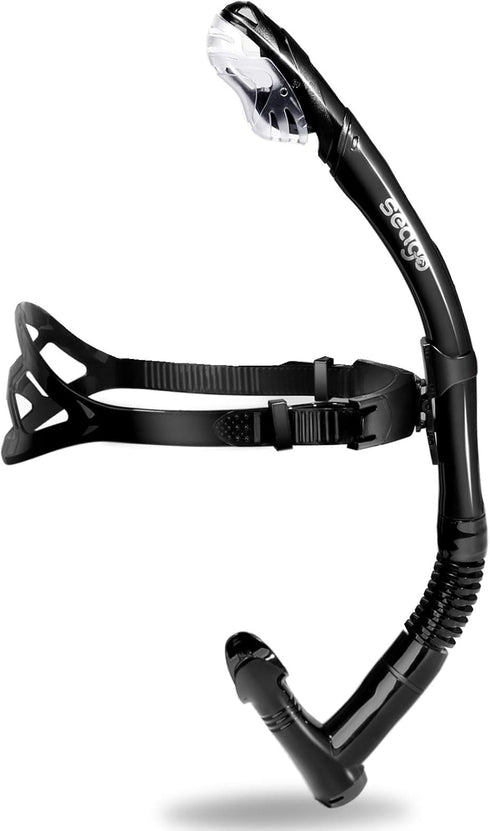 Seago Swim Snorkel for Lap Swimming, Dry Top Front Snorkel for Adult Youth Swimming Training Equipment