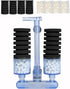 UPETTOOLS Biochemical Sponge Filter, Ultra Quiet Aquarium Air Pump, Double Head Bio Sponge for Fish Tank