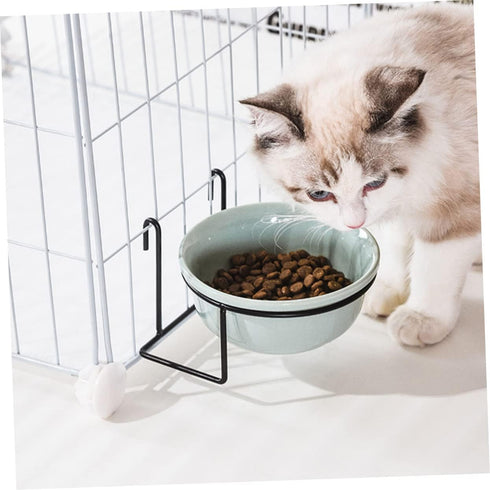 Hanging Pet Bowl Set - Hanging Kennel Water Bowl for Puppy Cages, Pet Feeder, Cat Accessories, Dog Dish with Rack