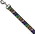Dog Leash Dancing Bears, Black Multi Color, 6 Feet Long, 1.0 Inch Wide