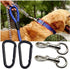 Dog Leash with Metal Shock Absorbing Spring Buckle, Heavy Duty Steel Tent Rope Fixed Buckle for Outdoor Training