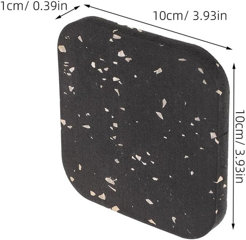 8PCS 3.94"X3.94"X0.4" Treadmill Mat Pads, Walking Pad Mat for Bike Hardwood Floors&Carpet, Treadmill Noise Reduction