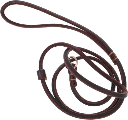 FOMIYES Dog Rope Walking Leash, Heavy Drawstring Leather Pet Supplies for Walking