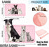 Dog Self Cooling Mat - Washable Summer Blanket for Large Dogs and Cats, Ice Silk Sleep Pad, Pink