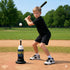 BB Swing Club Pop Tee, Pop-Up Baseball Trainer for Hitting Practice, Pop Tee Training Equipment with Ball Launcher