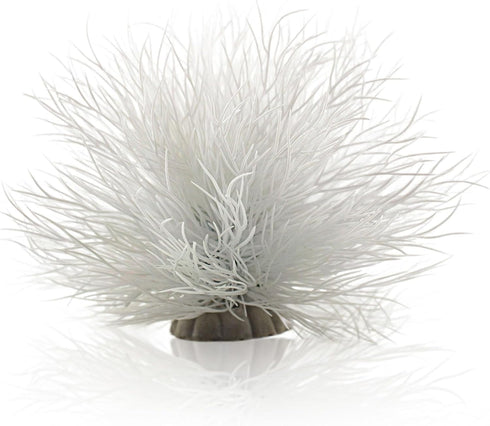 Fish Tank Decorations, Plastic Artificial Aquarium Plants Decor (White)