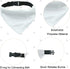 Dog Bandana Collar, 4 PCS White Triangle Adjustable Buckle Sublimation Blank DIY for Dogs and Cats, S