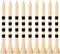 Golf Tees, 100 Pack of 3 1/4 Inch Professional Natural Bamboo Tees, Durable & Stable System