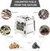 Lixada Portable Camping Stove - Wood Burning & Stainless Steel Alcohol Stove for Outdoor Use