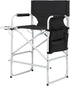 GeRRiT Tall Directors Chairs Foldable Makeup Artist Chair Seat Height 26.5 inches Heavy