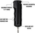 Police Magnum Keychain Pepper Spray, Flip Top Safety 2 Pack 1/2oz, Maximum Heat Strength OC for Self Defense