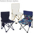 Bloepum Creamy White Small Outdoor Folding Chair, Camping Picnic Chair, Ultra-Light Portable Artist Sketching Chair
