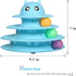 3-Level UPSKY Cat Toy Roller Turntable Cat Toys Balls with Six Colorful Balls Interactive Kitten Fun Mental Physical