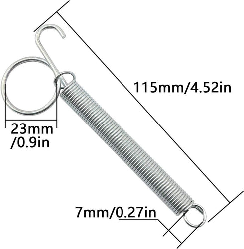 ZRM&E 2pcs 115mm Multifunctional Cage Door Spring Hook Metal Finger Spring Latch Hook for Fixing Pet Cage Door