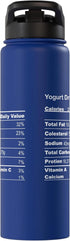 Family Matching Thanksgiving Tee for Family Funny Yogurt Dressing Thanksgiving Nutritional Fact Stainless Steel
