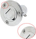 SHENGHUISS Boat Deck Fuel/Gas/Water/Waste Fill/Filler Tank Key, Marine 316 Stainless Steel Deck Filler for Yacht Caravan
