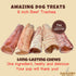 Amazing Dog Treats - 6 Inch Beef Trachea Dog Chews (5 pcs - 8 oz) - Trachea Dog Treats - NO Hide - Digestible and Safe Chews for Dogs - Glucosamine and Chondroitin for Dogs Joint Health