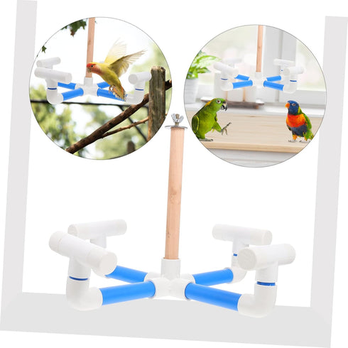 Educational Rotatable Parrot Toy - Spinning Cage Accessory