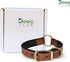 Genuine Leather Adventure Dog Collar, Full Grain Heavy Duty, Inner Cushioned Padding, Medium, Large & XL Dogs, Brown