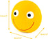 CHIWAVA 4 Pack 3.2'' Latex Squeaky Dog Toy - Smiley Face Balls for Small Dogs