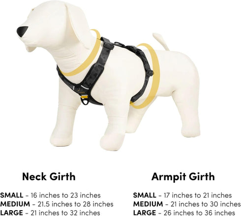 OllyDog Alpine Reflective Comfort Harness - No Pull Dog Harness with Reflective Trims, Ideal for Everyday Use (Medium,