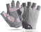 HinyBoeh Womens Workout-Fingerless-Gloves with Anti-Slip Palm, Breathable-Grip-Sport-Gloves for Cycling Weightlifting Gym Sports Training