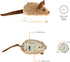 Gigwi Interactive Cat Toy Mouse, Automatic Moving Electronic Cat Toys with Furry Tail, Squeaky Toys for Kittens