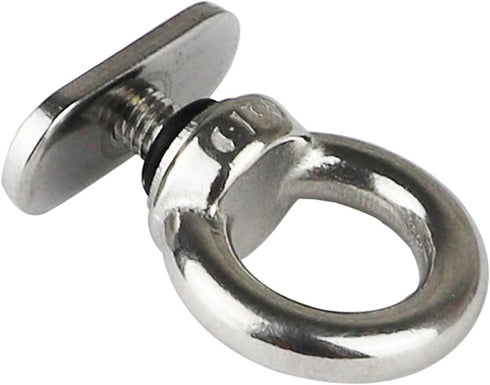 Stainless Steel Kayak Track Mount Tie Down Eyelet Rail for Kayak Canoe Boat, 6 Packs