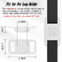 4 Pack Waterproof AirTag Dog Collar Holder, Silicone Hidden Loop for Apple AirTag Tracker (Cyan, White, Black, Pink)