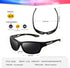 Polarized Sports Sunglasses for Men, UV400 Protection Wrap Around Goggles for Fishing Driving
