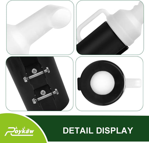 Roykaw Golf Cart Sand Bottle with Holder, Divot Filler Sand & Seed Bottle Compatible with EZGO, Club Car, Yamaha