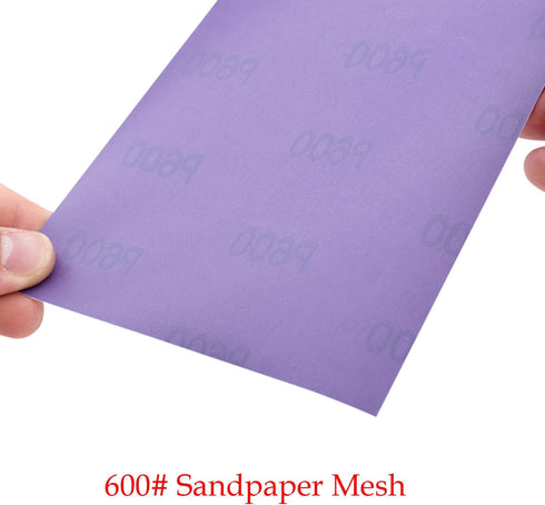 6pcs Cat Scratching Manicure Strips - 5 * 6.3" Nail File for Cats, Scratch Liner for Litter Box Furniture (Purple 6pcs)