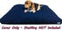 Dogbed4less DIY Durable Blue Denim Pet Bed Cover, Waterproof Internal Case for 41"X27"X4" Large Dog Bed
