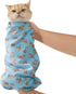 Dvxoc 29.5" Cat Grooming Wrap,cat wrap for Cutting Nails,Self-Adhesive cat Swaddle wrap cat