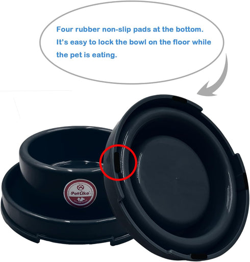 PetLike Ants Away Dog Bowls, No Spill Cat Food Bowl, Water Food Feeder for Small Medium Dogs