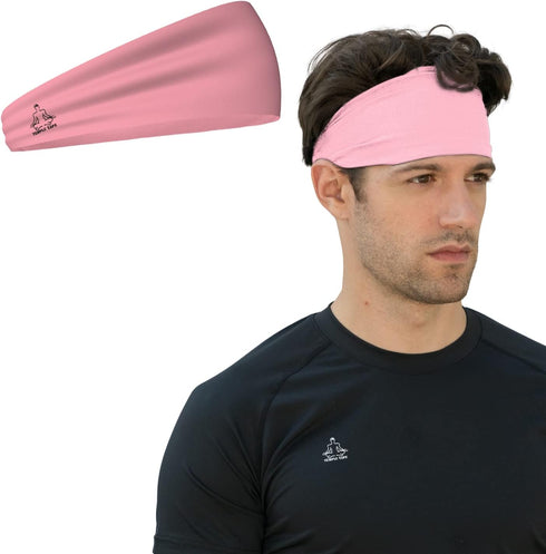 Headbands for Men and Women (Moisture Wicking Sweatband & Sports Headband for Running, Yoga, Bike Helmet Friendly)