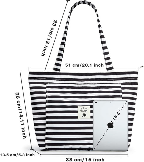 WLLWOO WLLWOO Yoga Bags for Women with Yoga Mats Bags Carrier Carryall Canvas Tote for Pilates Shoulder for Travel Office Beach Workout