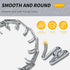 Chrome Plated Prong Dog Collar, No Pull Dog Prong Collar with Spikes, Choke Collar for Dogs (3.5 * 24in)