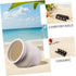 2pcs Set Kisangel Fish Tank Cave and Shrimp Hideout Aquarium Breeding Shelter, White Ceramic Small Fish Tank Hiding