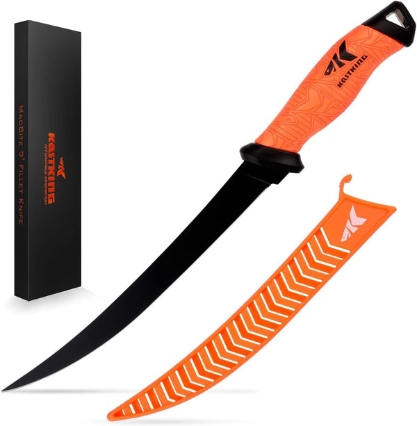 KastKing Speed Demon Pro Fillet Knife - Razor Sharp G4116 German Stainless-Steel Blade with Protective Sheath